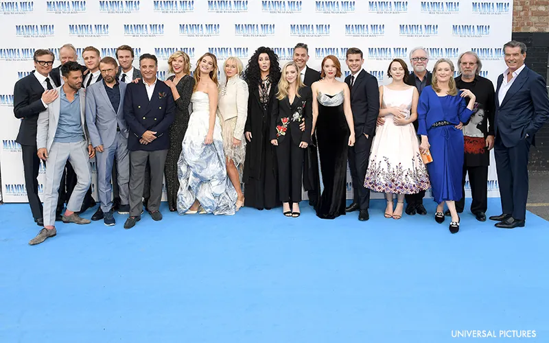 Group shot at premiere - Universal Pictures